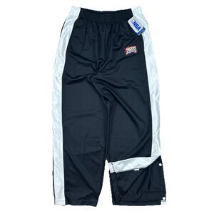 Vintage NWT Y2K Philadelphia 76ers Breakaway Pants Black Snap Warm Up Sz Large